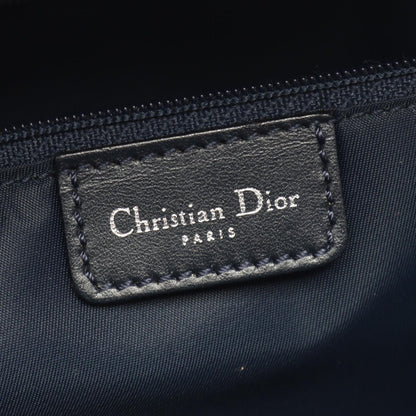 Dior Dio Handbag Tobta Denineta Zba Navy Canvas Leather — view 4