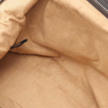 Fendi Handbag Black Brown Canvas Leather — view 9
