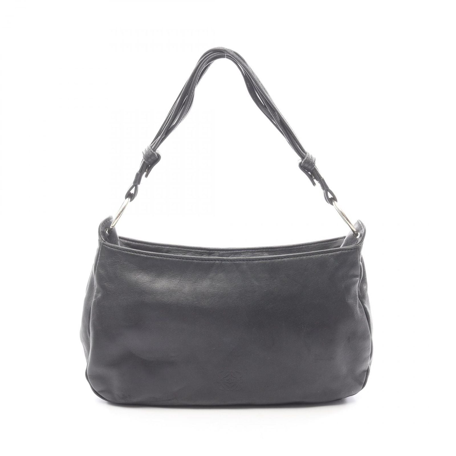 Loewe Shoulder Bag Anagram Black Leather