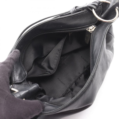 Loewe Shoulder Bag Anagram Black Leather — view 3
