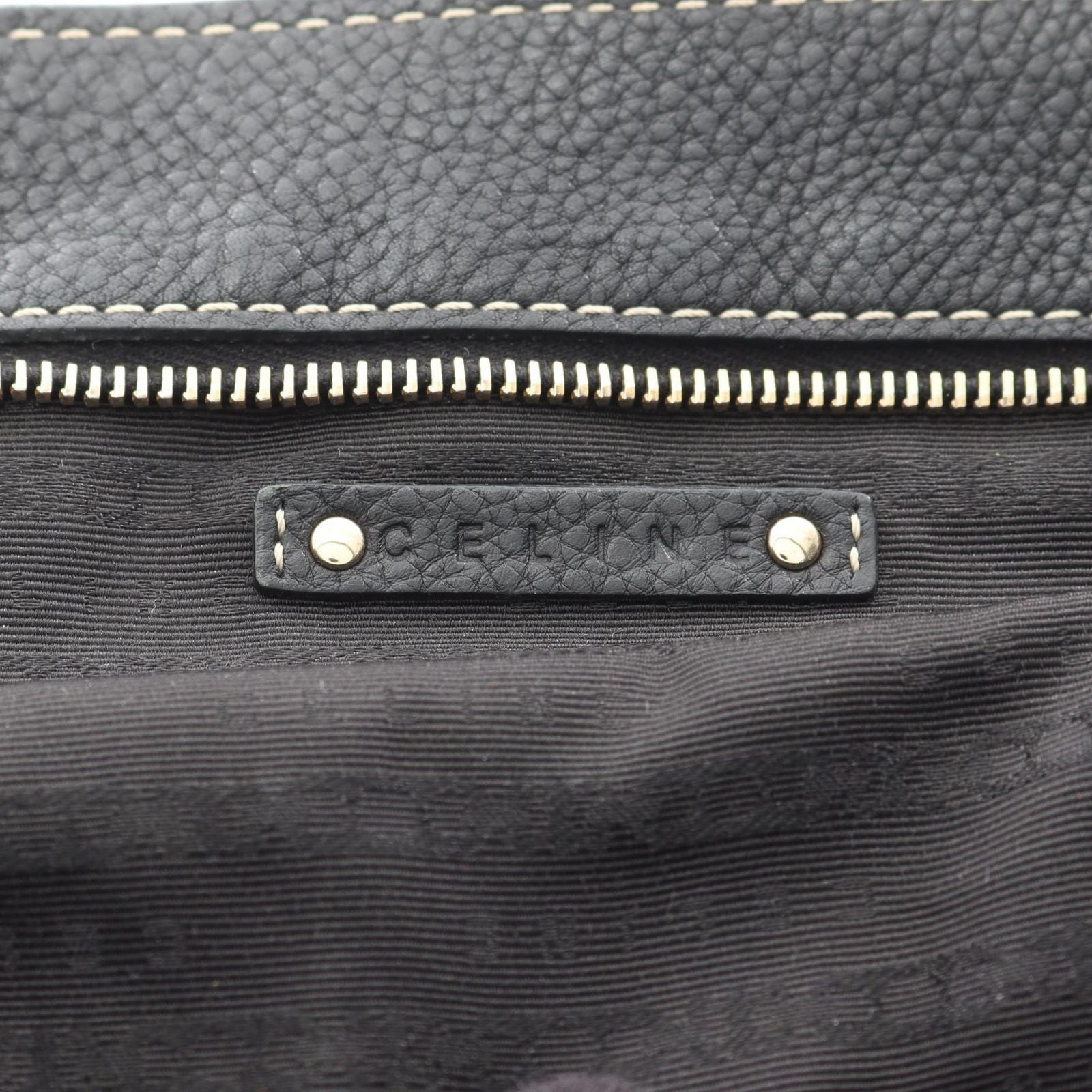 Celine Seri Handbag Black Leather — view 4