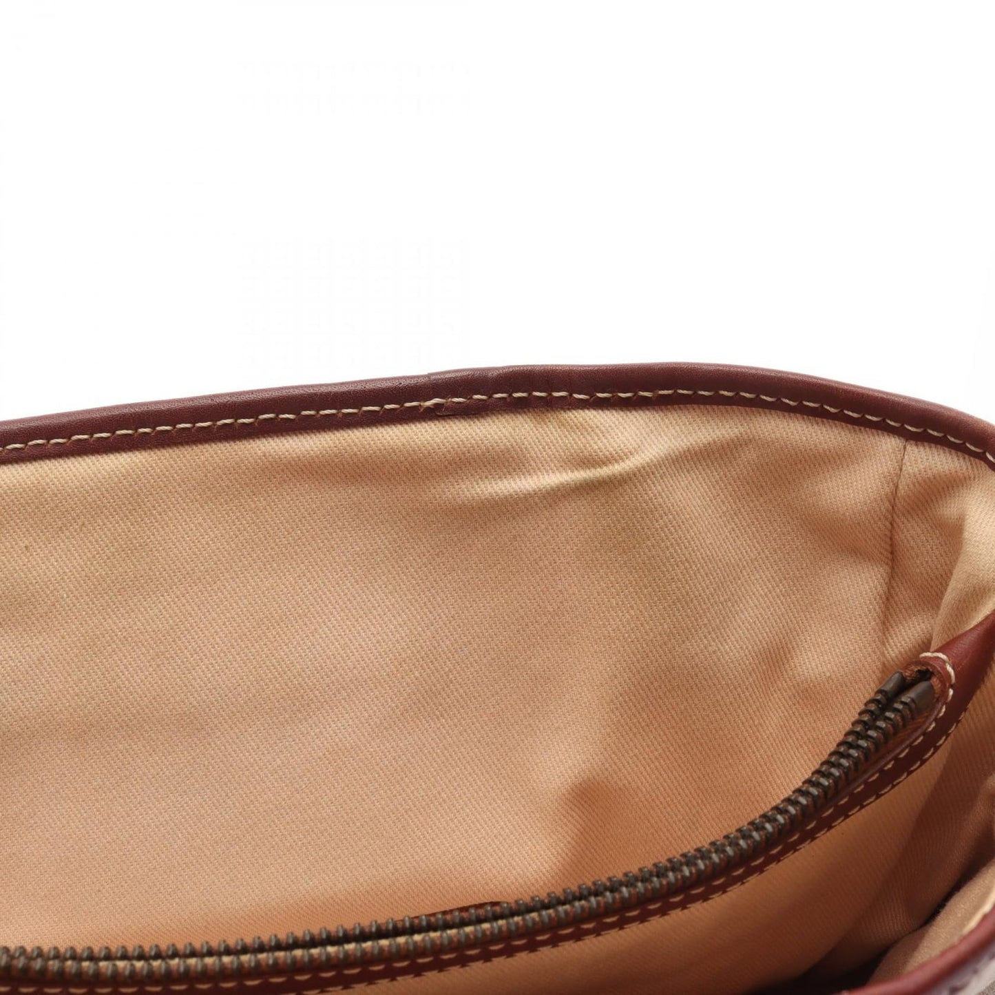 Celine Seri Handbag Beige Brown Canvas Leather — view 5