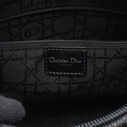 Dior Dio Handbag Ladydio Cannage Denim Black 2-Way Tote — view 4