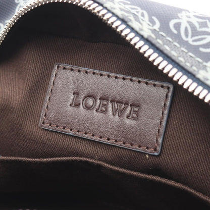 Loewe Handbag toanagram Navy Canvas Leather Anagram Pouch — view 4