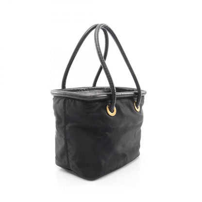 Celine Seri Handbag Sa Ninelelogo Black Nylon Leather — view 2