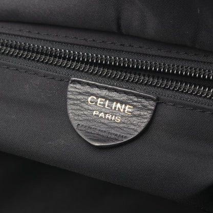Celine Seri Handbag Sa Ninelelogo Black Nylon Leather — view 4