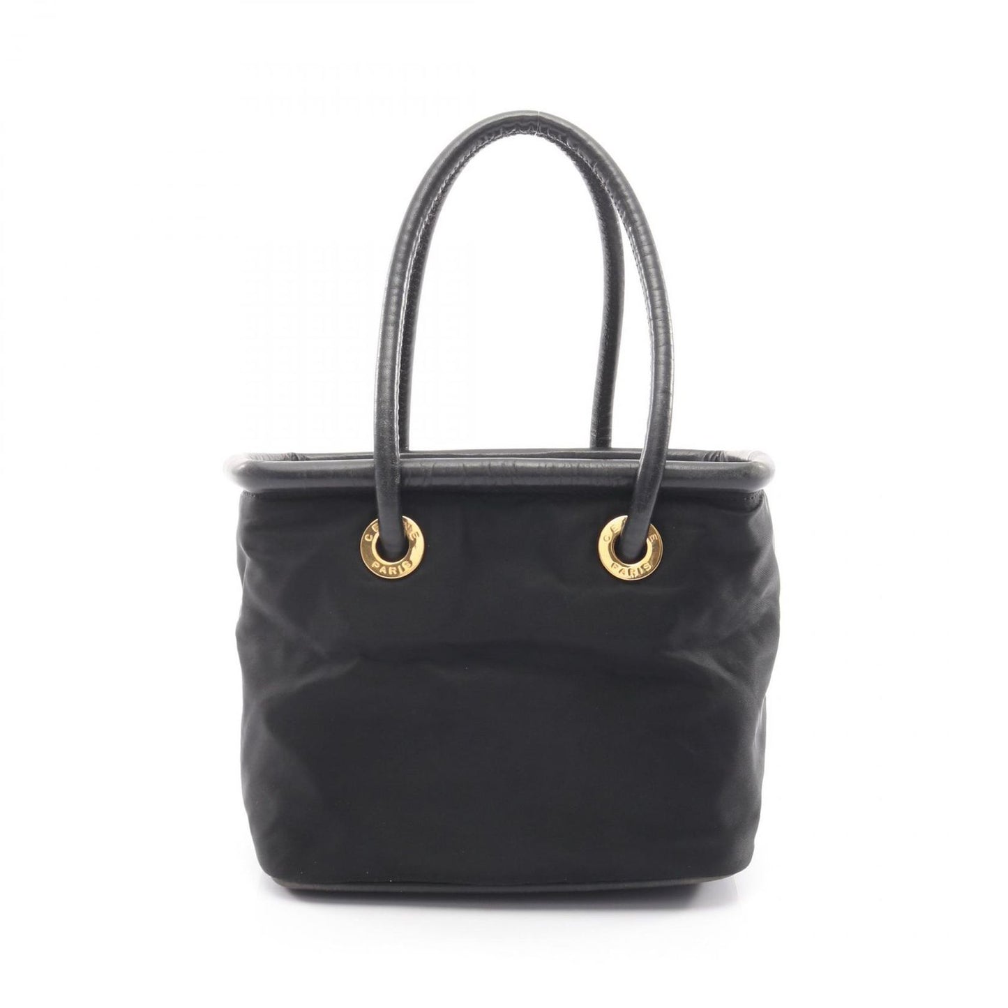 Celine Seri Handbag Sa Ninelelogo Black Nylon Leather