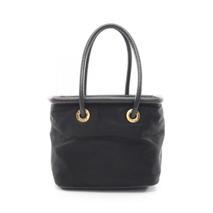 Celine Seri Handbag Sa Ninelelogo Black Nylon Leather