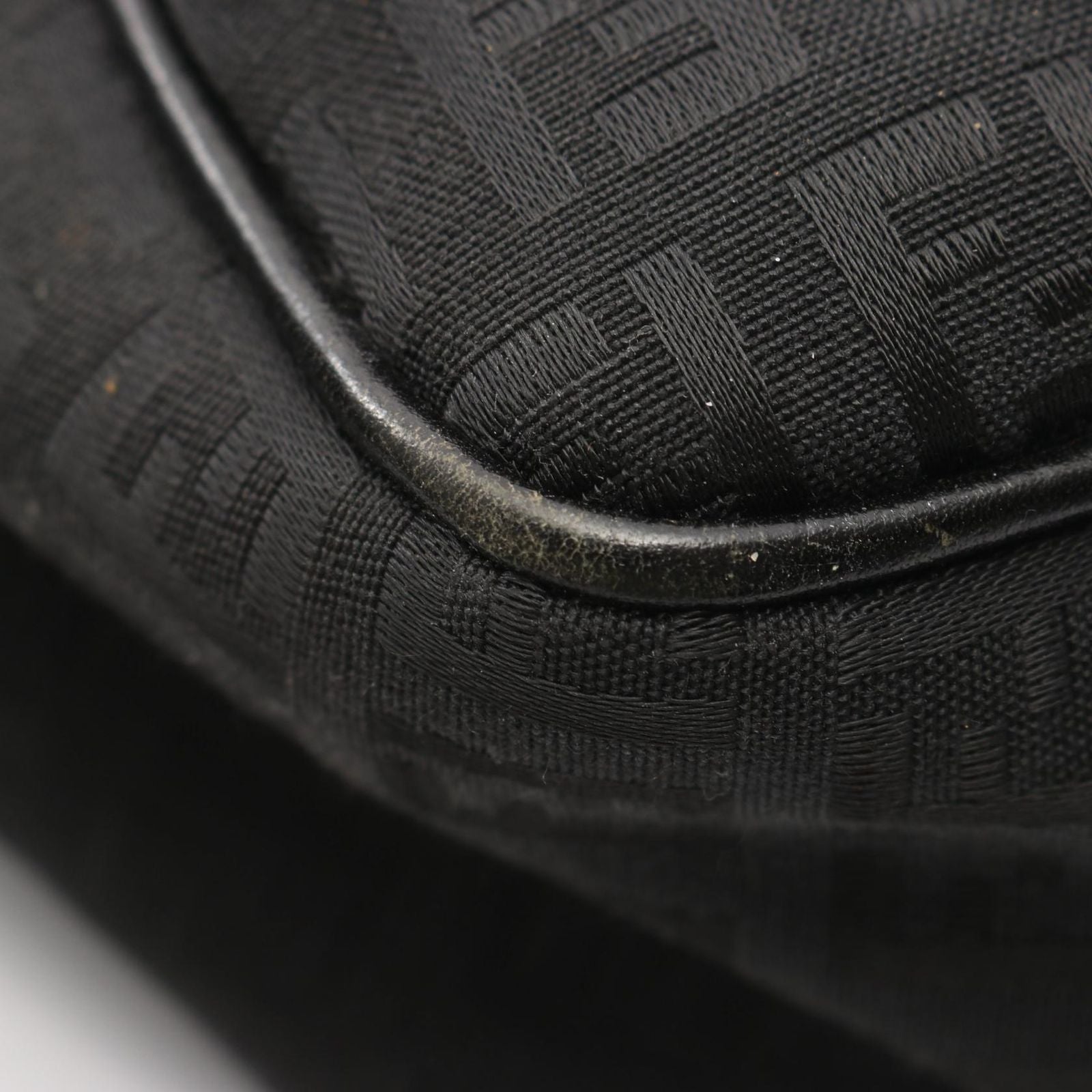 Fendi Tote of Black Canvas Leather of — view 5