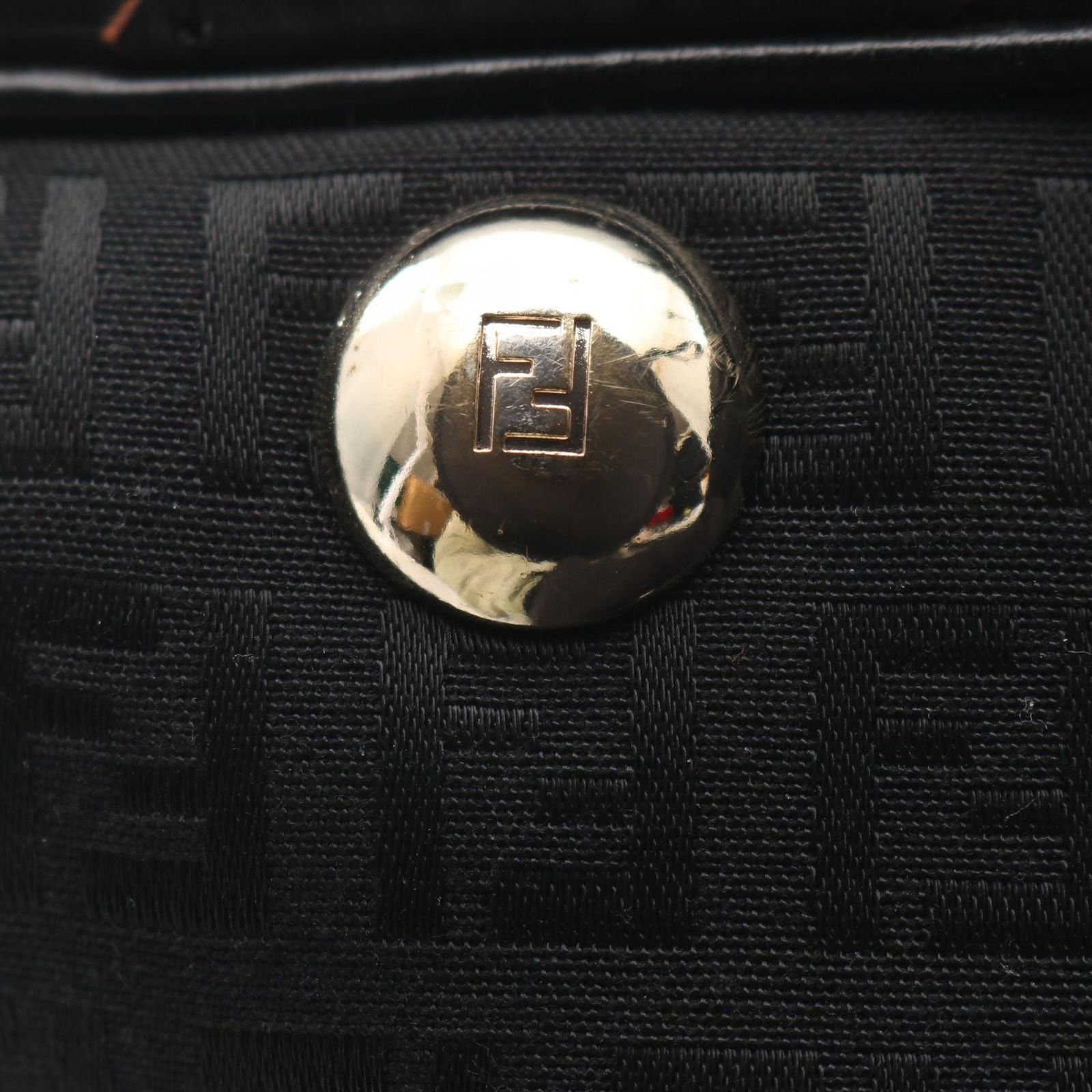 Fendi Tote of Black Canvas Leather of — view 6