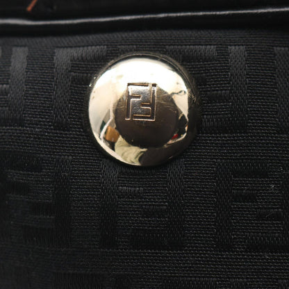 Fendi Tote of Black Canvas Leather of — view 6