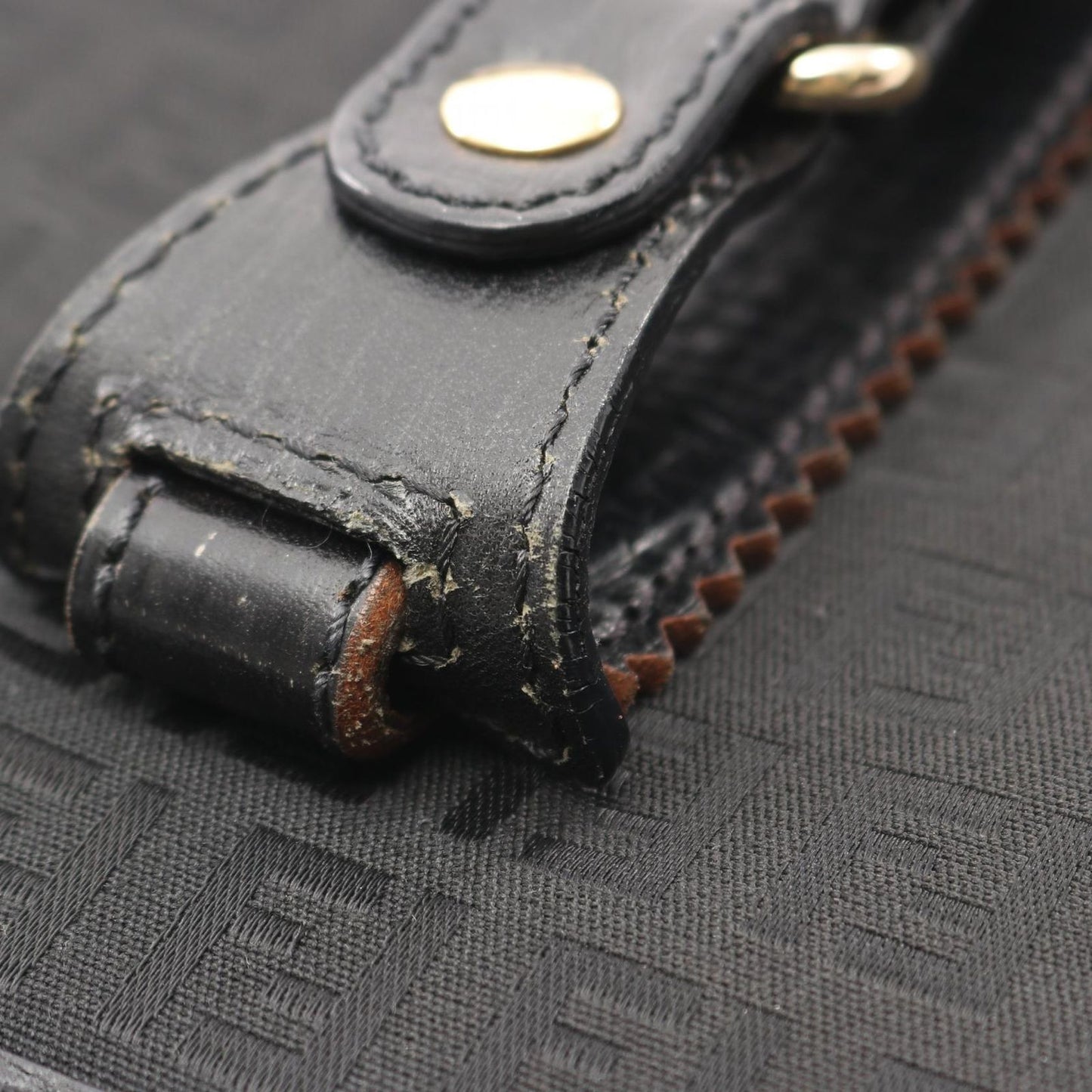 Fendi Tote of Black Canvas Leather of — view 9