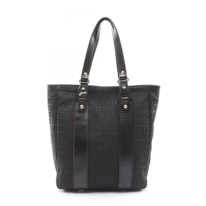 Fendi Tote of Black Canvas Leather of