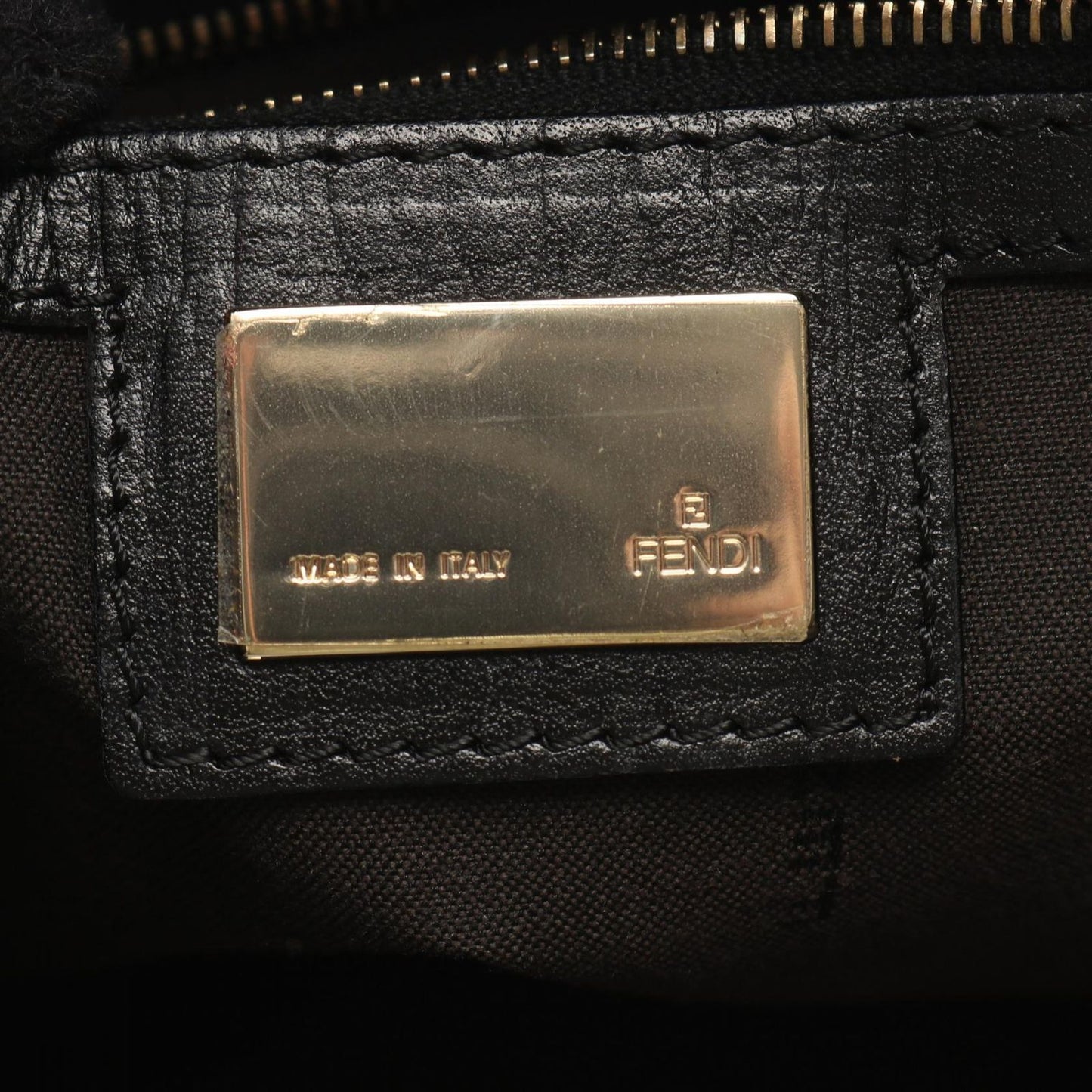 Fendi Tote of Black Canvas Leather of — view 4
