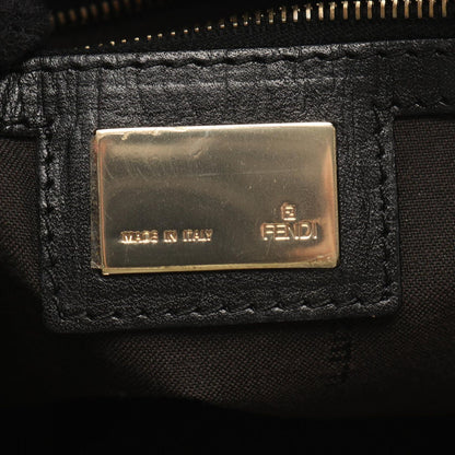 Fendi Tote of Black Canvas Leather of — view 4