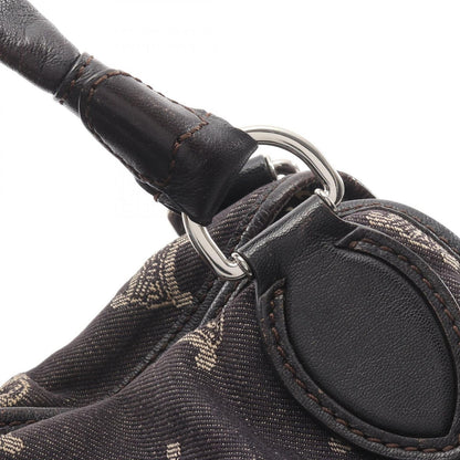 Celine Seri Handbag Black Denim — view 7