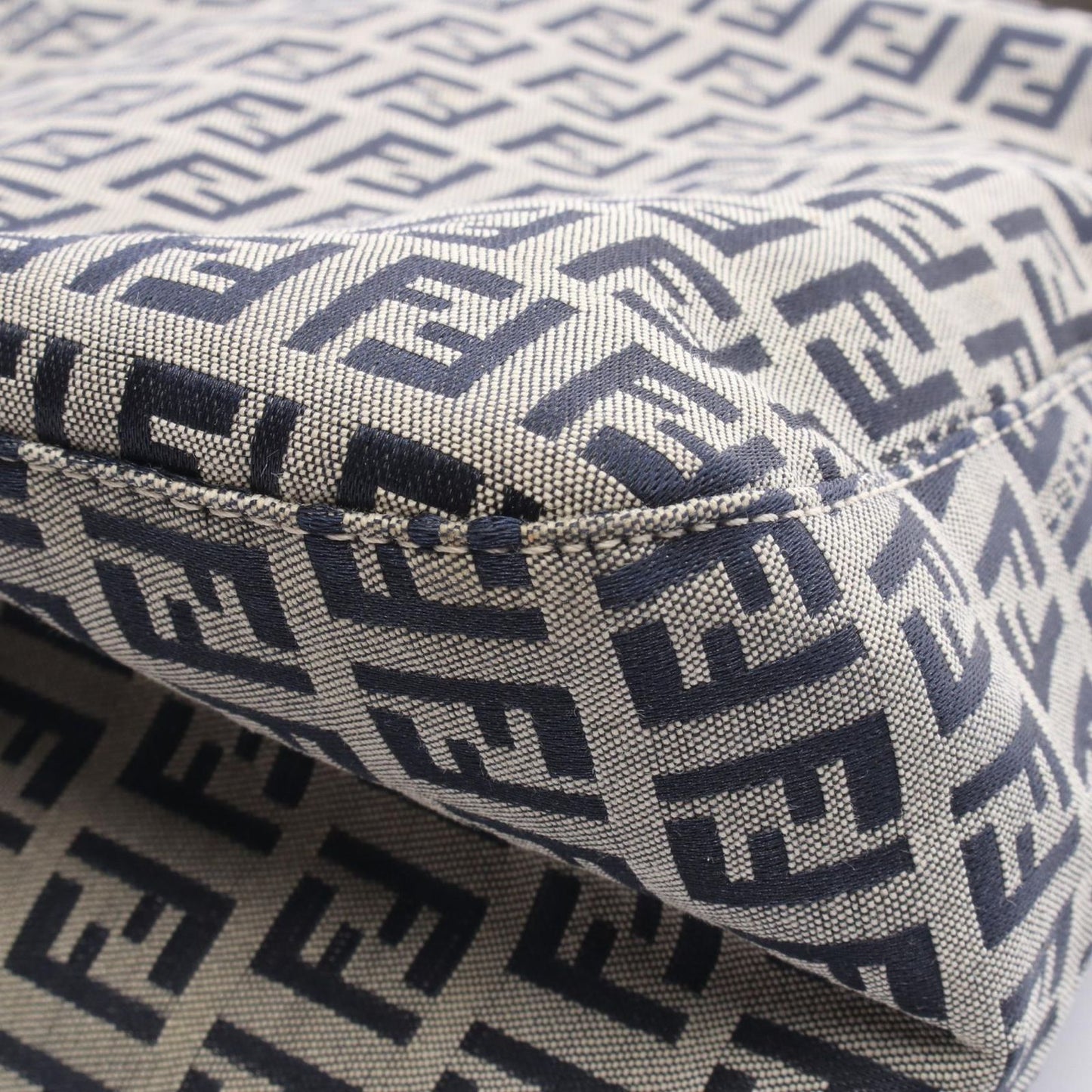 Fendi of Navy Canvas Leather of Shoulder Bag — view 6