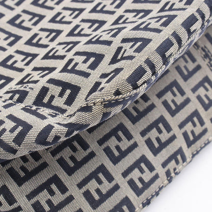 Fendi of Navy Canvas Leather of Shoulder Bag — view 5