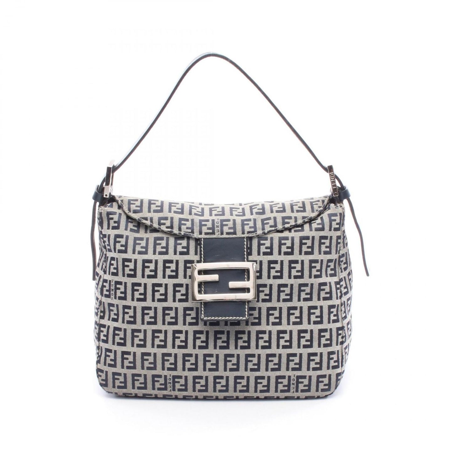 Fendi of Navy Canvas Leather of Shoulder Bag