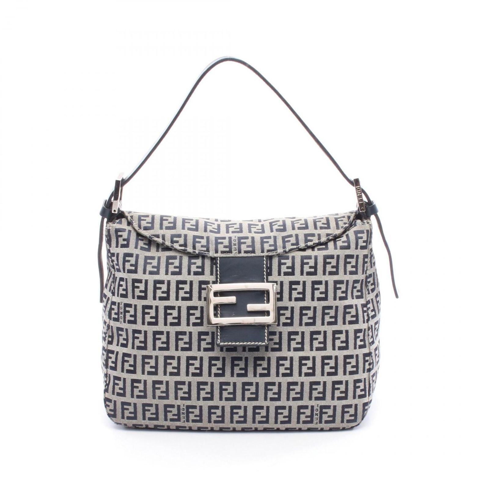 Fendi of Navy Canvas Leather of Shoulder Bag