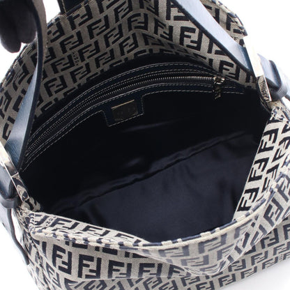 Fendi of Navy Canvas Leather of Shoulder Bag — view 3