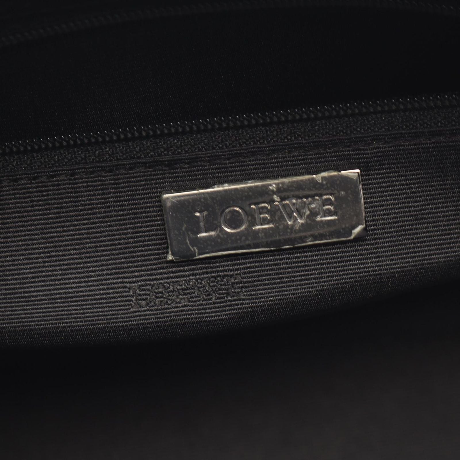 Loewe Handbag Amazona 28 Black Blue Patent Leather — view 4