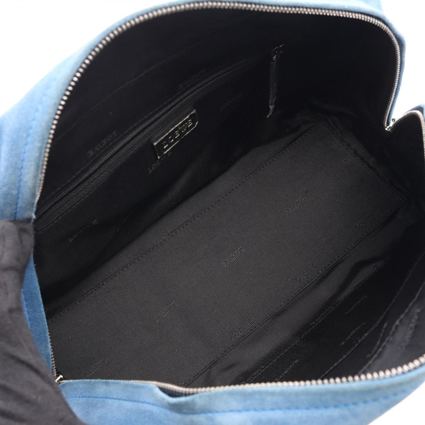 Loewe Handbag Amazona 28 Black Blue Patent Leather — view 3