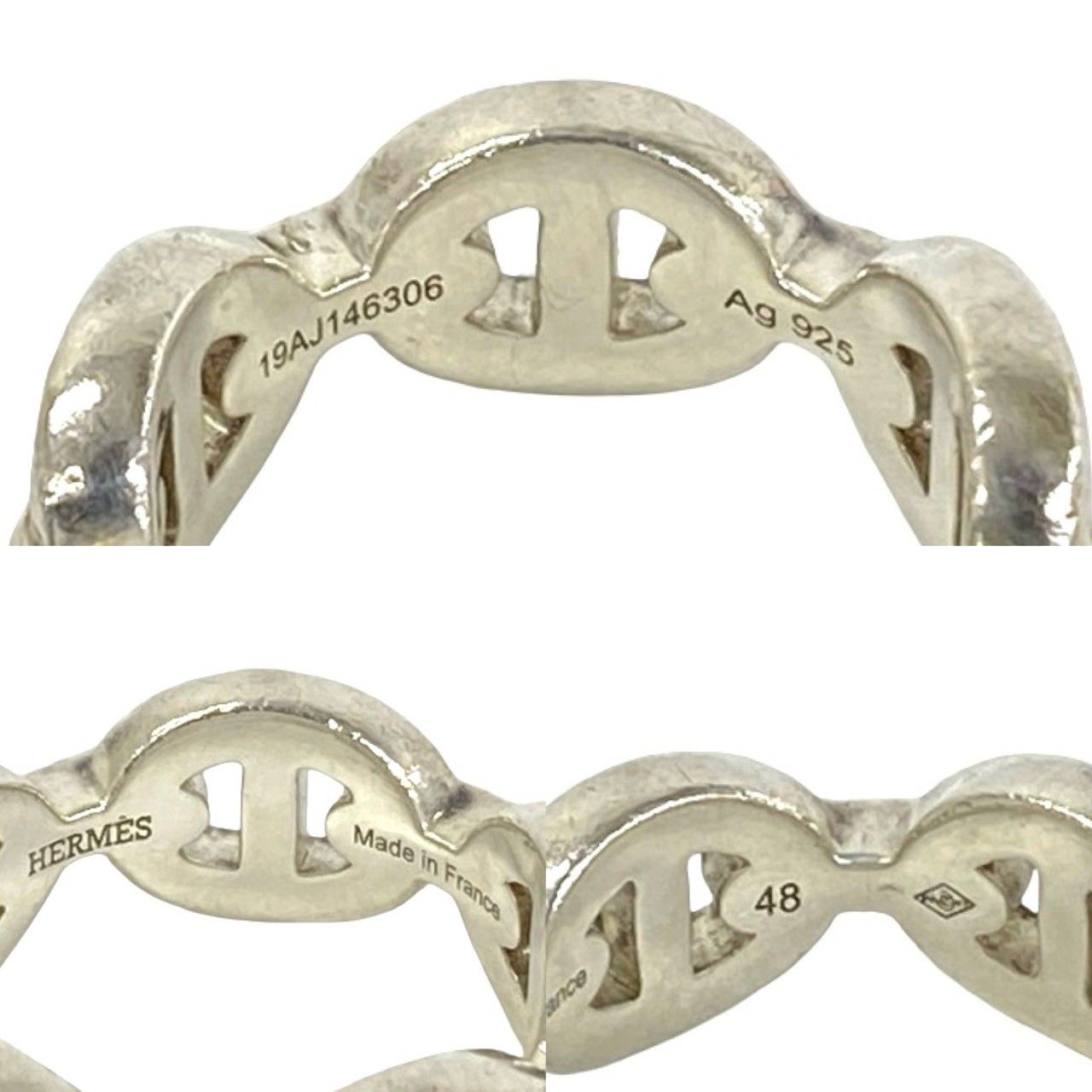 Hermes Enchainee Ring 925 Sterling Silver — view 3