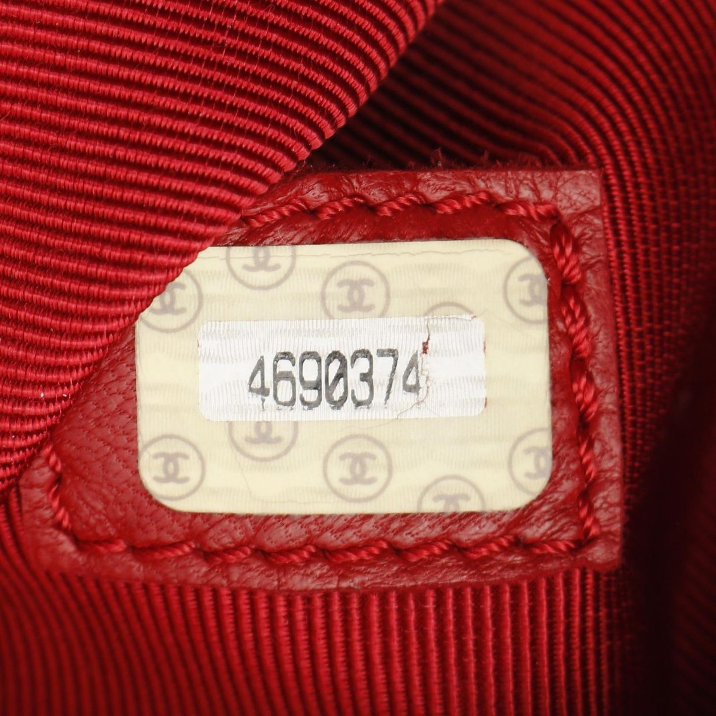 Chanel Tote CC Logo Red CC Sleda — view 5