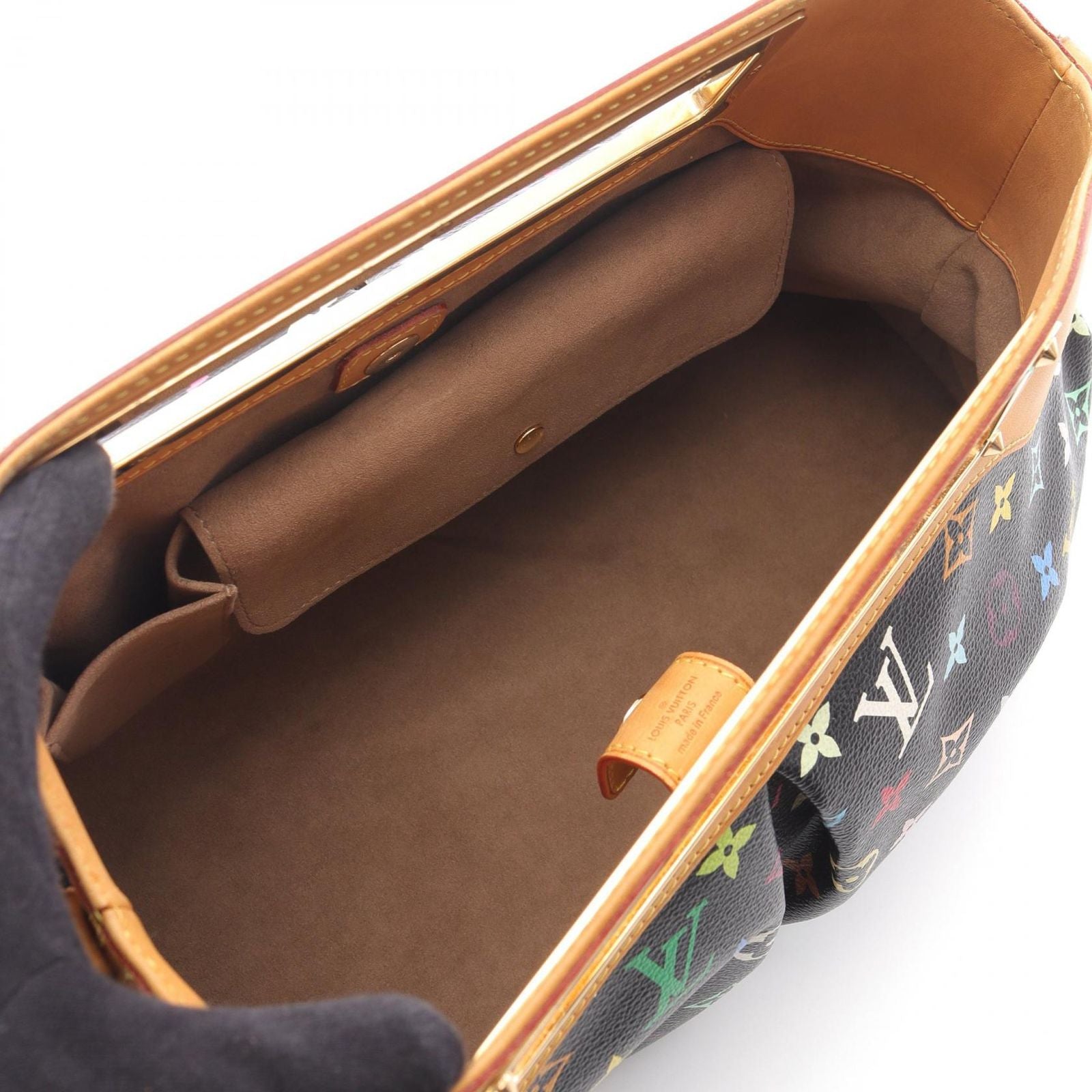 Louis Vuitton Shoulder Bag Jidi GM Noir Canvas Leather — view 3