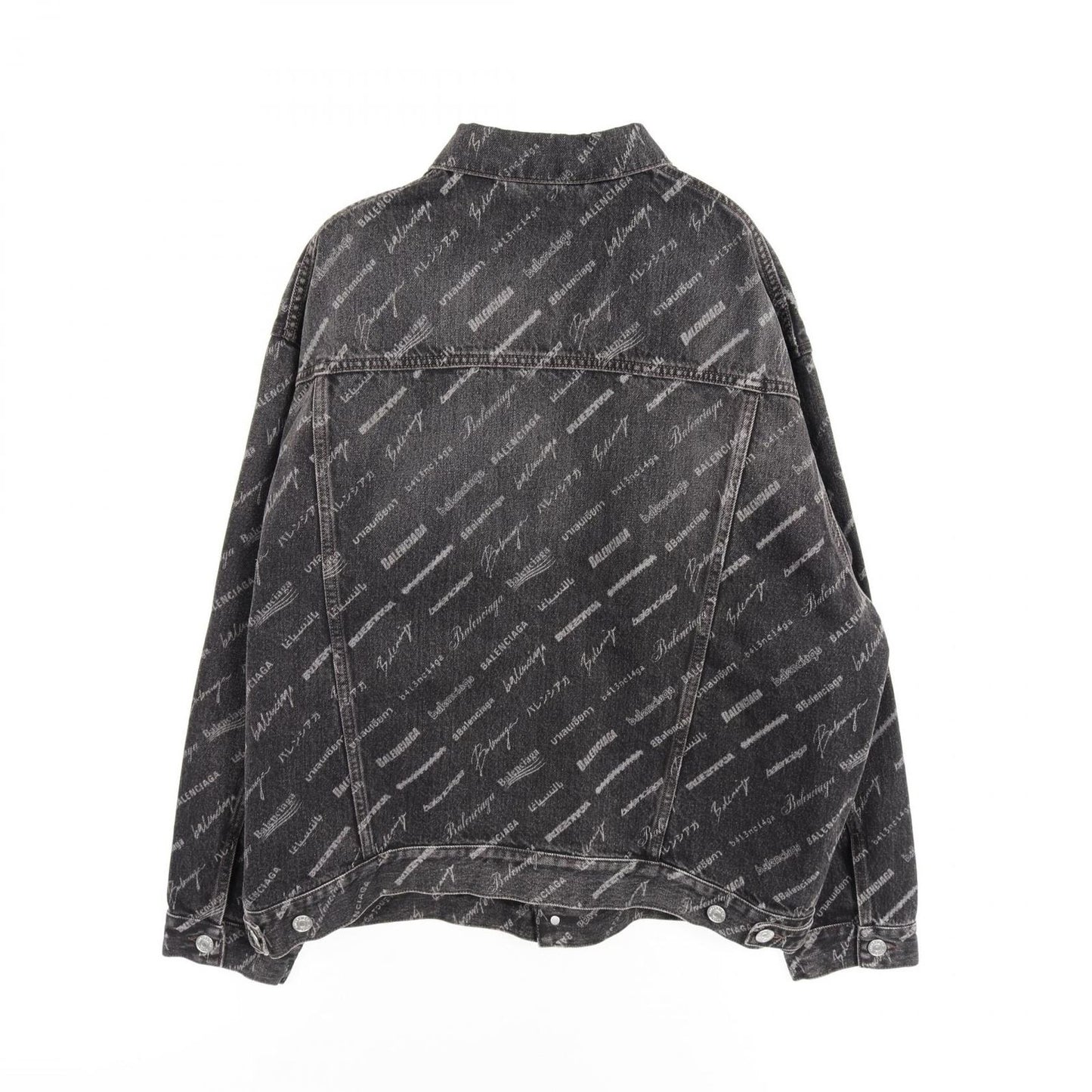 Balenciaga Denim Jacket O-leo-ba-logo — view 2
