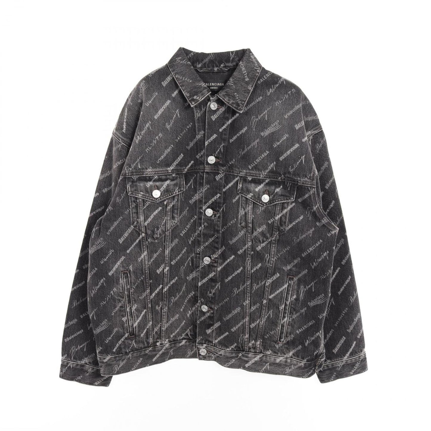 Balenciaga Denim Jacket O-leo-ba-logo