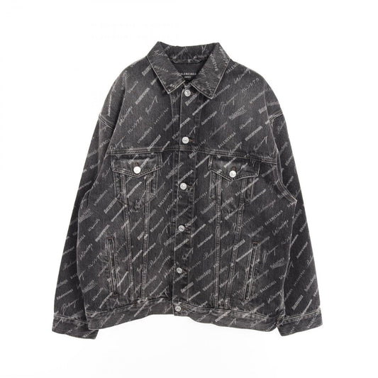 Balenciaga Denim Jacket O-leo-ba-logo