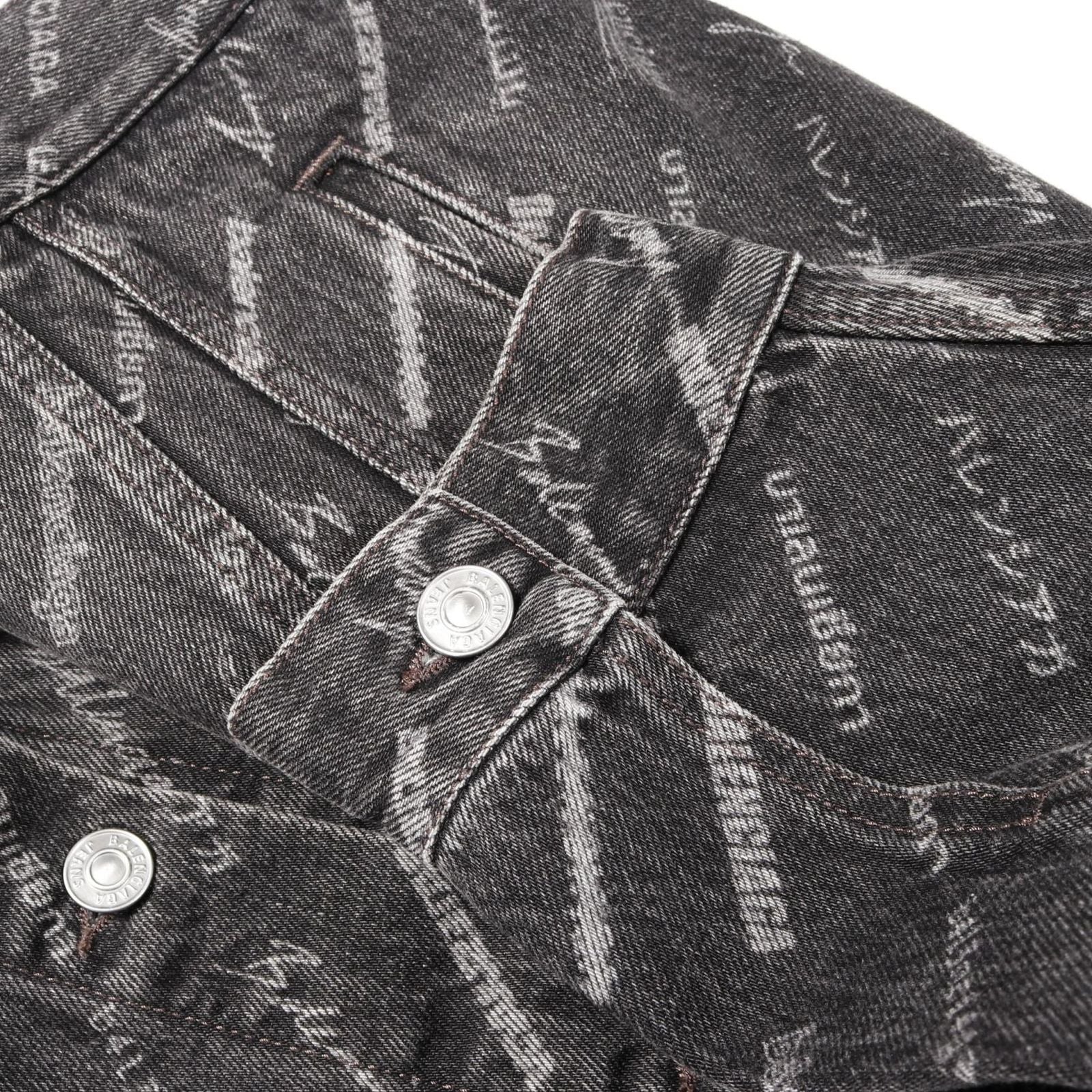 Balenciaga Denim Jacket O-leo-ba-logo — view 8