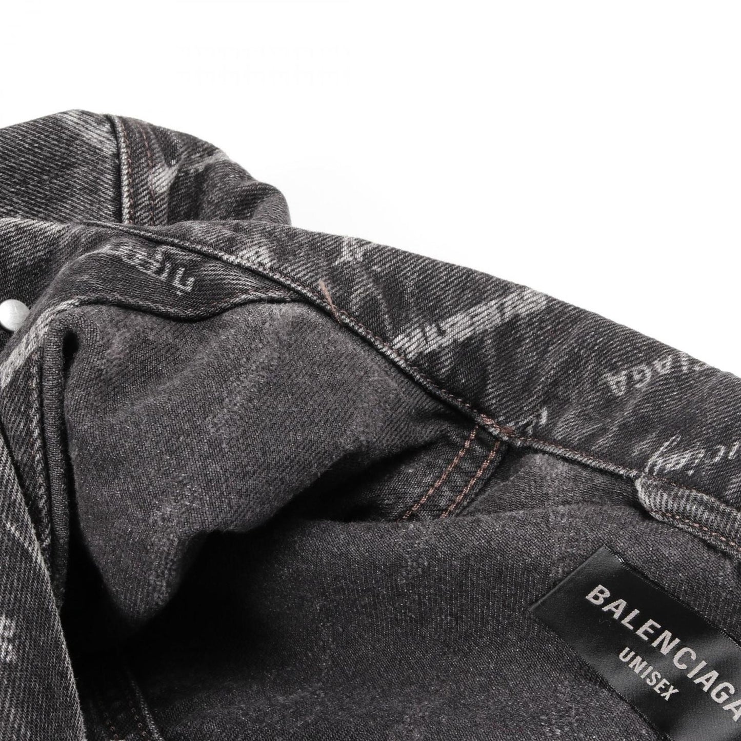 Balenciaga Denim Jacket O-leo-ba-logo — view 7