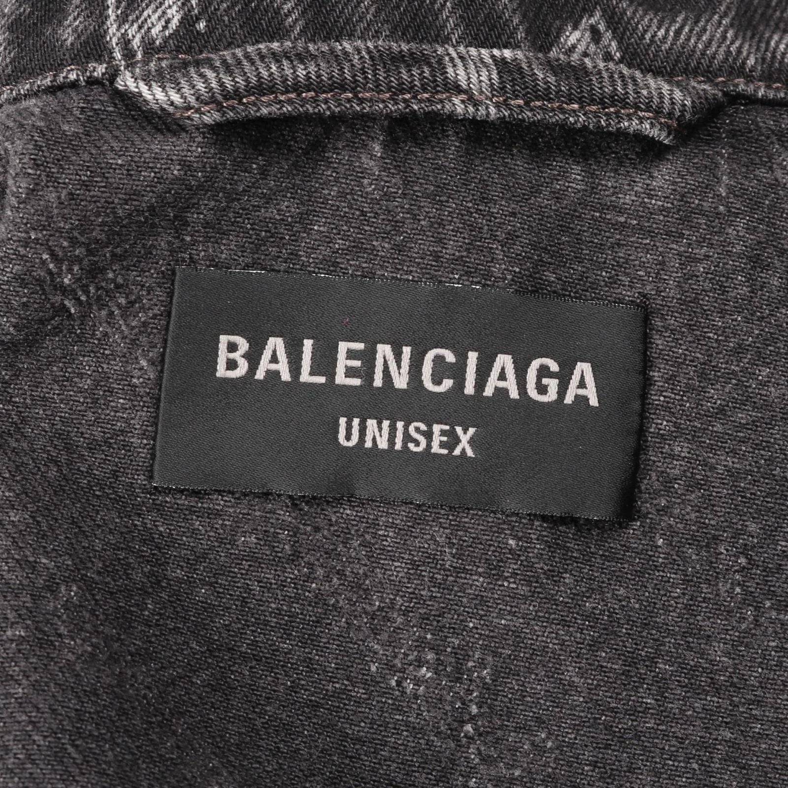 Balenciaga Denim Jacket O-leo-ba-logo — view 3