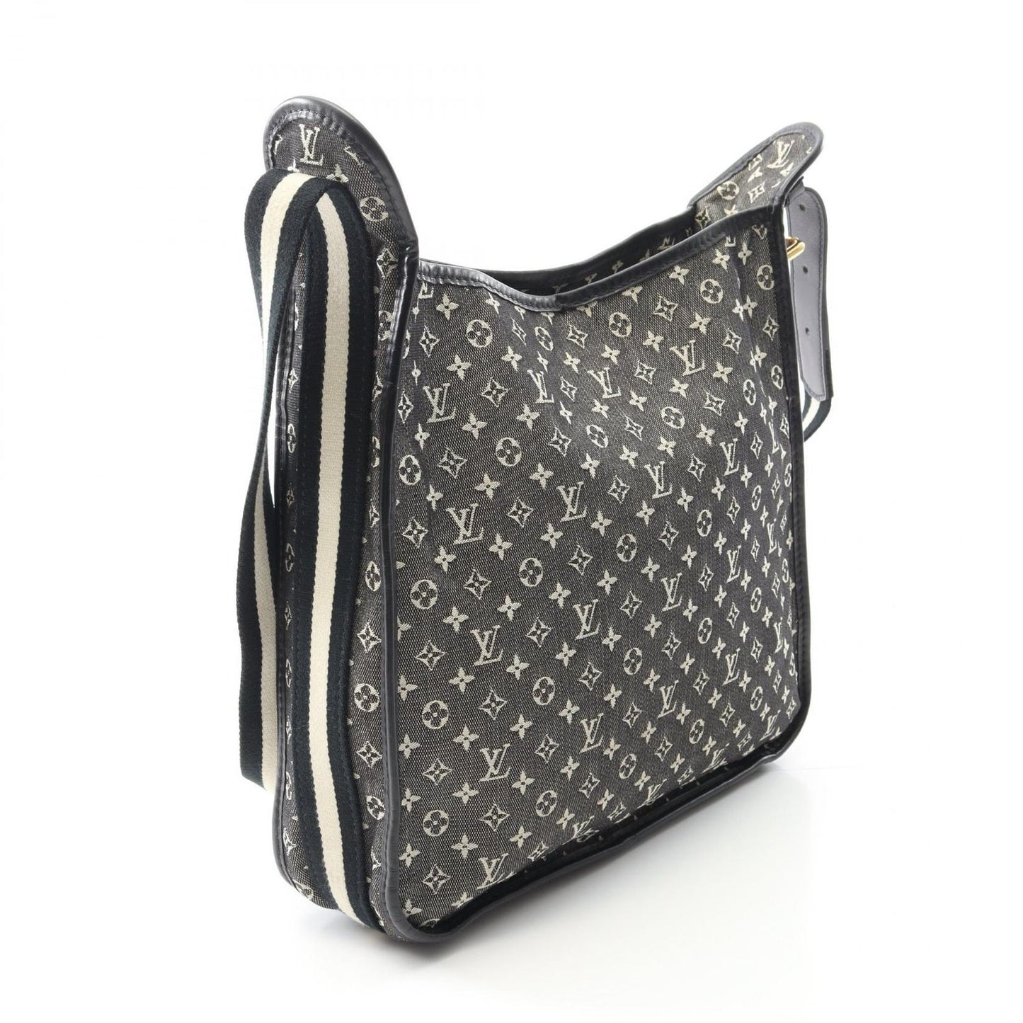 Louis Vuitton Shoulder Bag Besace Mali Keto Noir Canvas Leather — view 2