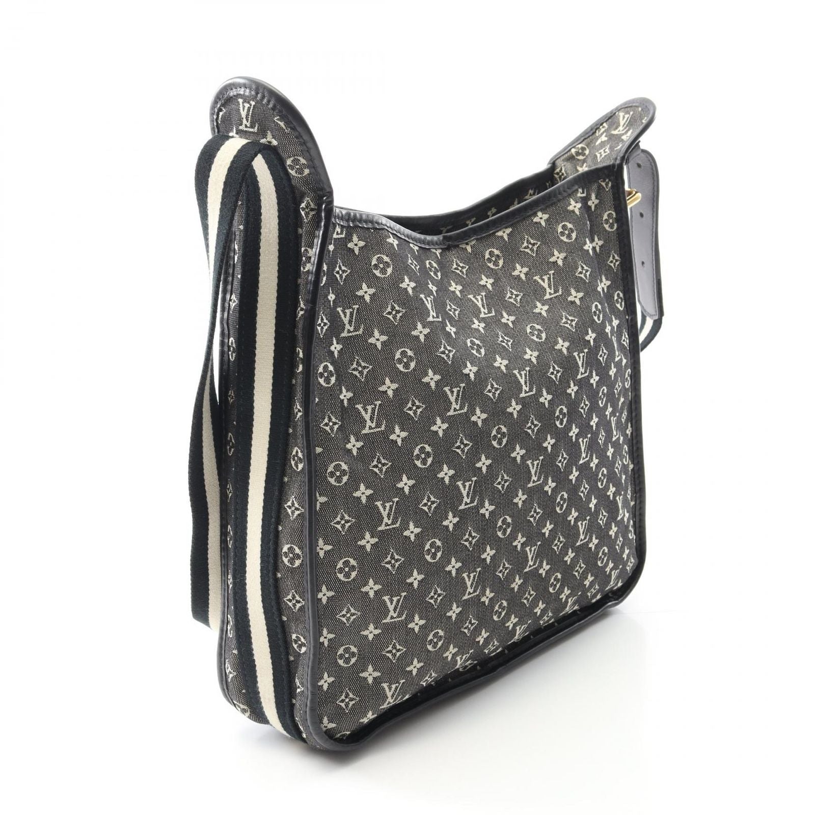 Louis Vuitton Shoulder Bag Besace Mali Keto Noir Canvas Leather — view 2