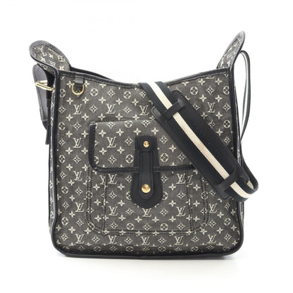 Louis Vuitton Shoulder Bag Besace Mali Keto Noir Canvas Leather