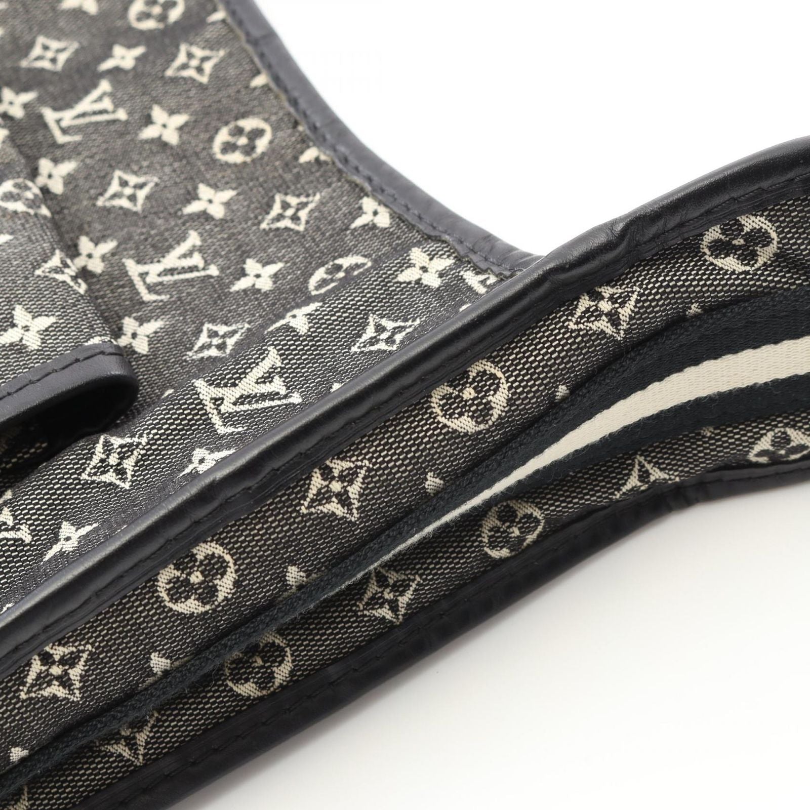 Louis Vuitton Shoulder Bag Besace Mali Keto Noir Canvas Leather — view 6