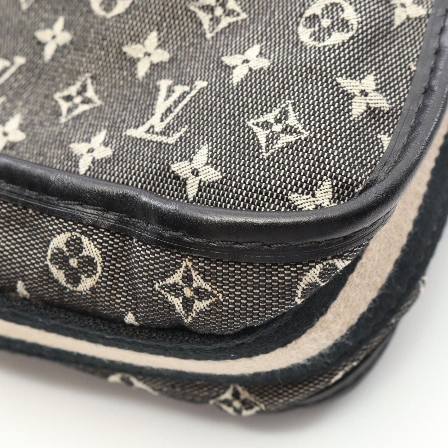 Louis Vuitton Shoulder Bag Besace Mali Keto Noir Canvas Leather — view 7