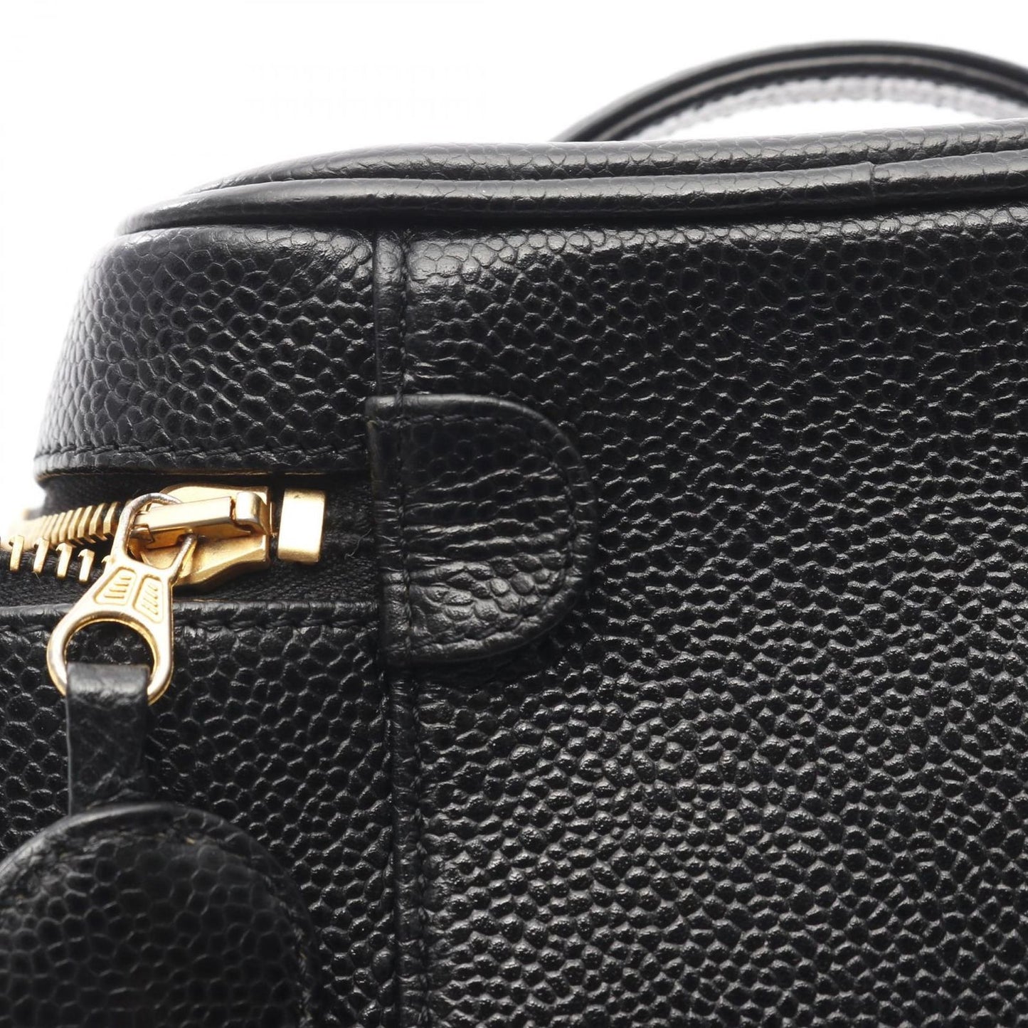 Chanel Handbag CC Logo Black CC Verticalshape Vanity — view 8