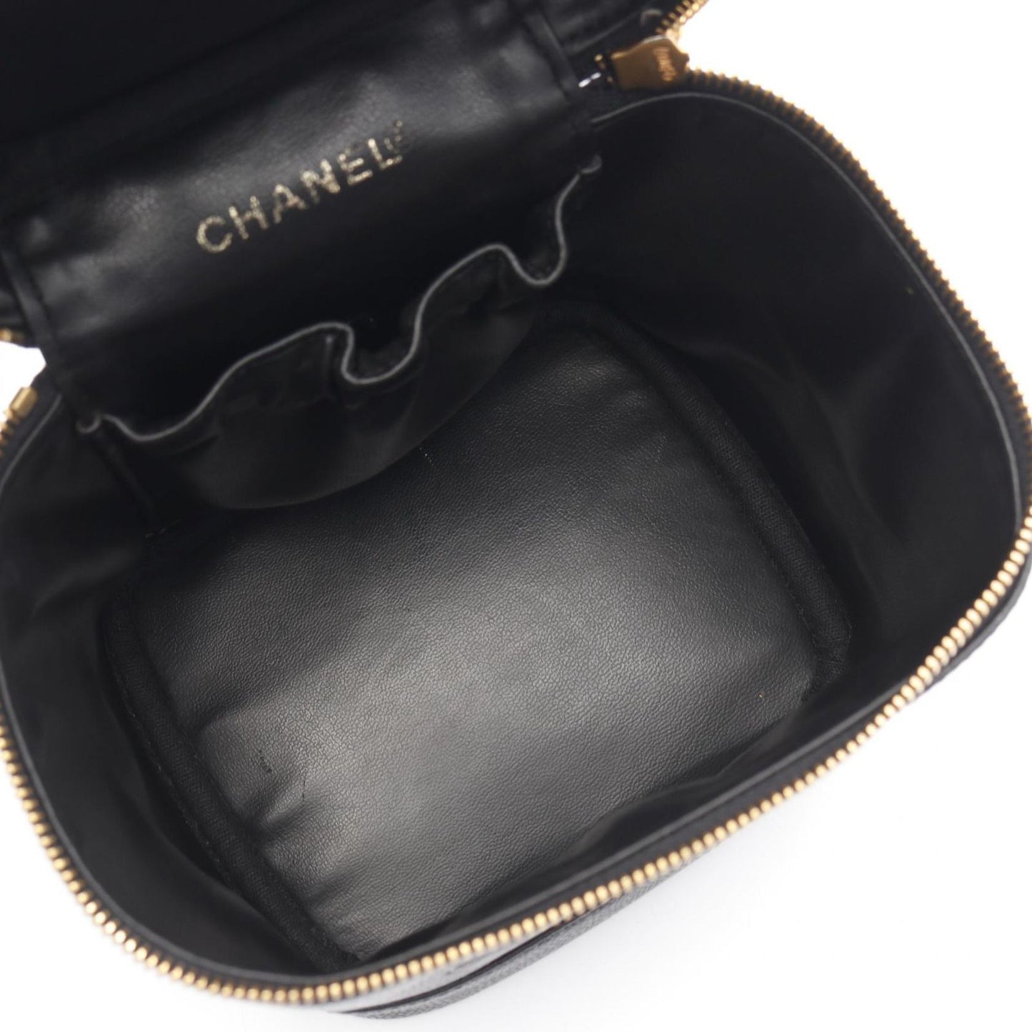 Chanel Handbag CC Logo Black CC Verticalshape Vanity — view 3