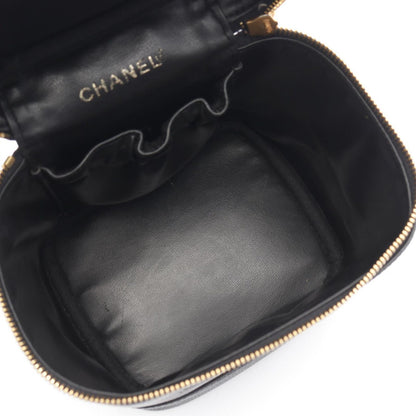 Chanel Handbag CC Logo Black CC Verticalshape Vanity — view 3