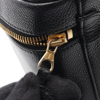 Chanel Handbag CC Logo Black CC Verticalshape Vanity — view 7