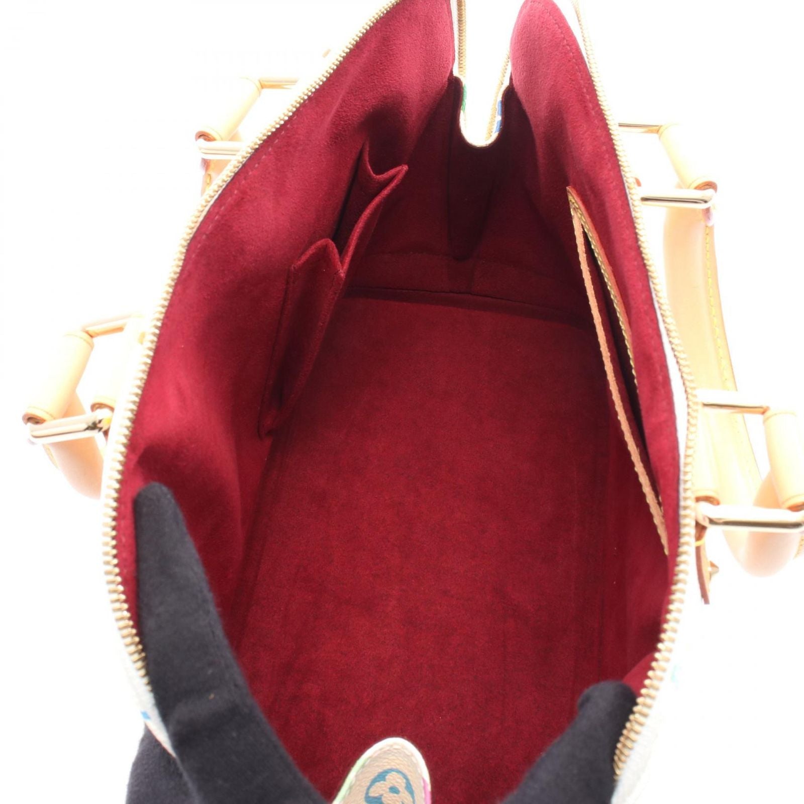 Louis Vuitton Handbag Alma Blanc Canvas Leather — view 3