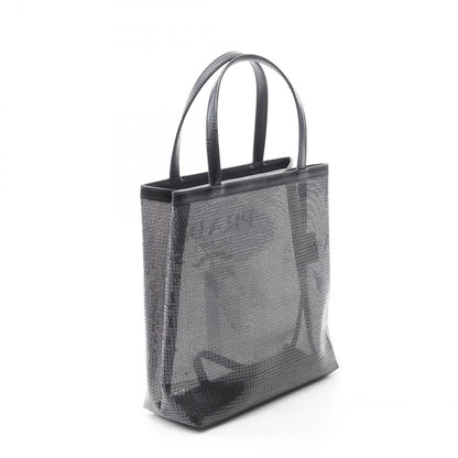 Prada Lada Tote Rete Paillettes Black Patent Leather Minitote — view 2