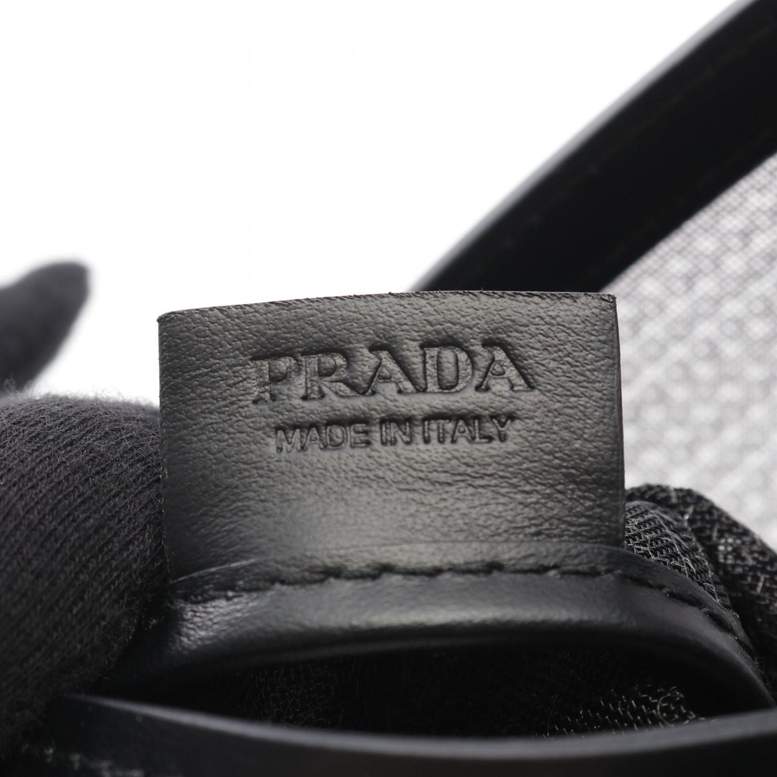 Prada Lada Tote Rete Paillettes Black Patent Leather Minitote — view 4