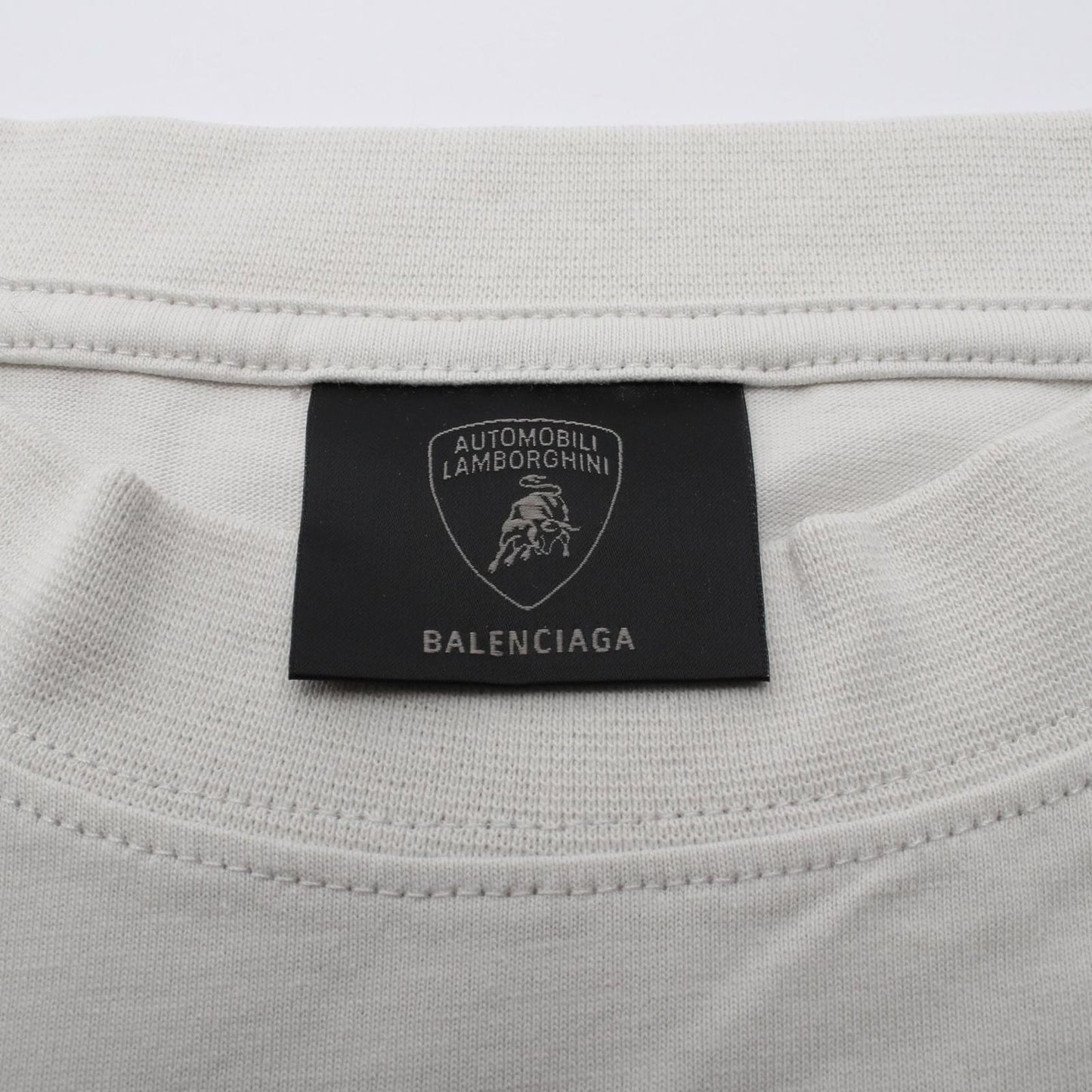 Balenciaga Top Automobili Lamborghini Gray Cotton — view 3