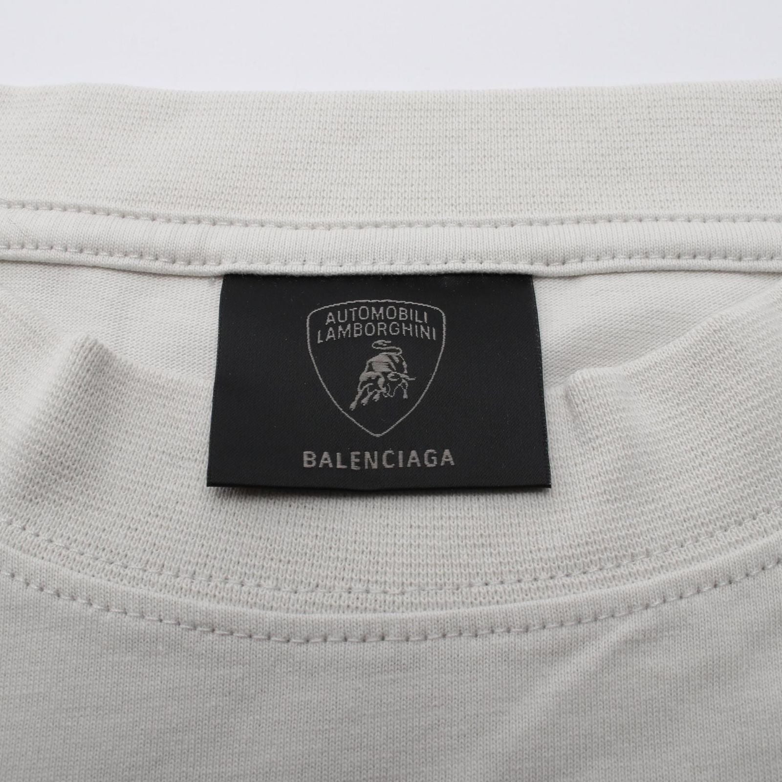 Balenciaga Top Automobili Lamborghini Gray Cotton — view 3